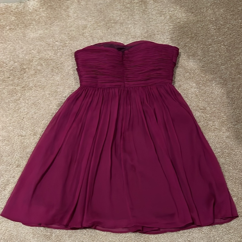 J Crew Silk Cotton Strapless Formal Dress Size 4P - Picture 7 of 10